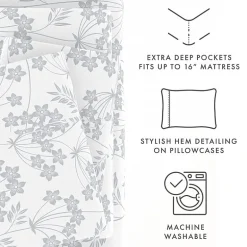 Casual Comfort™ Premium Ultra Soft Microfiber Floral Sheet Sets