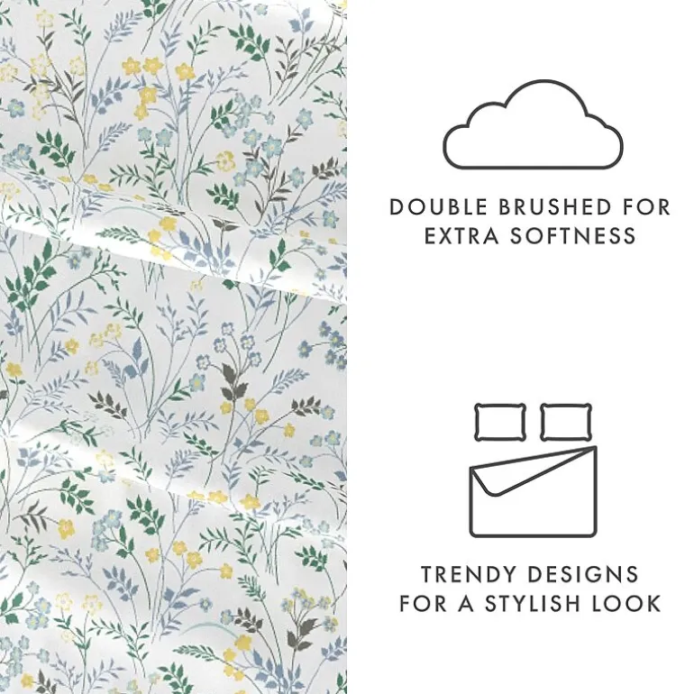 Casual Comfort™ Premium Ultra Soft Microfiber Floral Sheet Sets