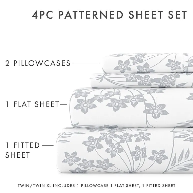 Casual Comfort™ Premium Ultra Soft Microfiber Floral Sheet Sets