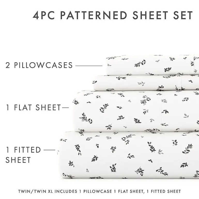 Casual Comfort™ Premium Ultra Soft Microfiber Floral Sheet Sets