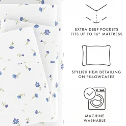 Casual Comfort™ Premium Ultra Soft Floral Pattern Sheet Set