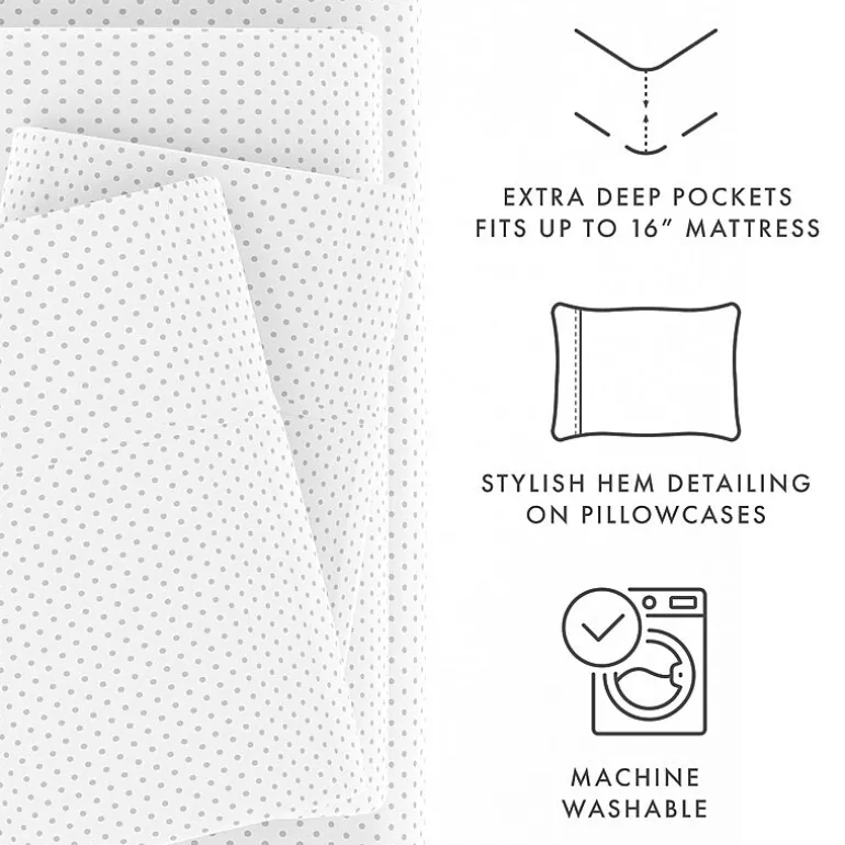 Casual Comfort™ Premium Ultra Soft Stippled Pattern Sheet Set