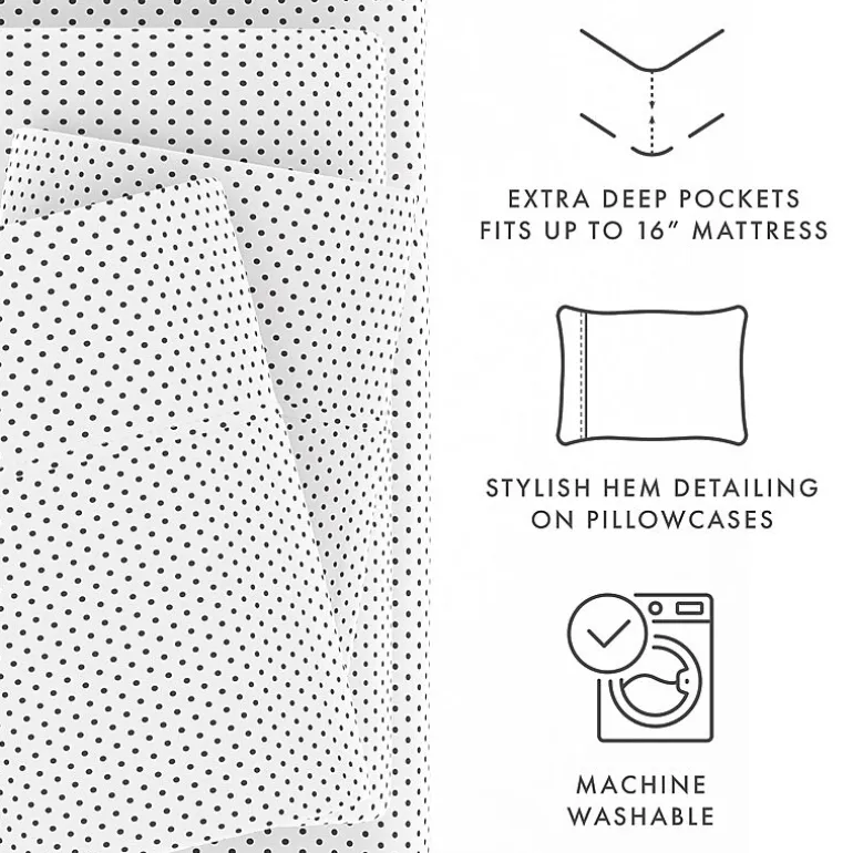 Casual Comfort™ Premium Ultra Soft Stippled Pattern Sheet Set