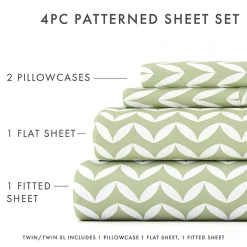 Casual Comfort™ Premium Ultra Soft Puffed Chevron Pattern Sheet Set