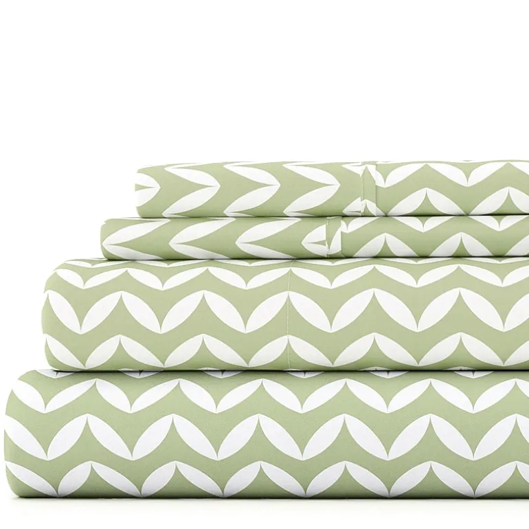 Casual Comfort™ Premium Ultra Soft Puffed Chevron Pattern Sheet Set
