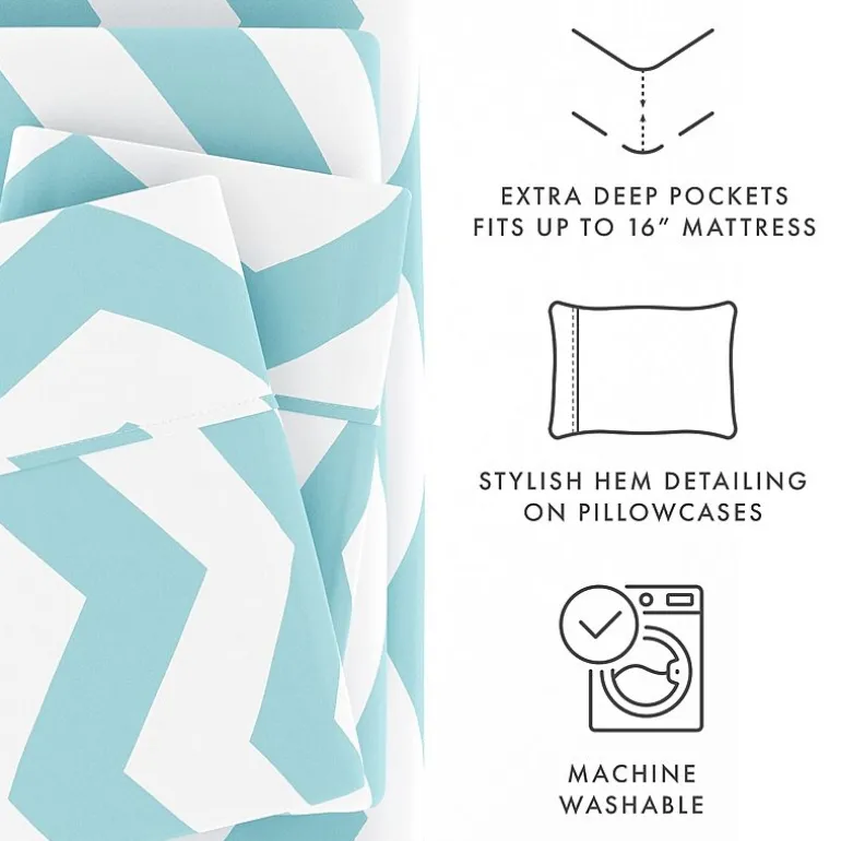 Casual Comfort™ Premium Ultra Soft Arrow Pattern Microfiber Wrinkle Free Sheet Set