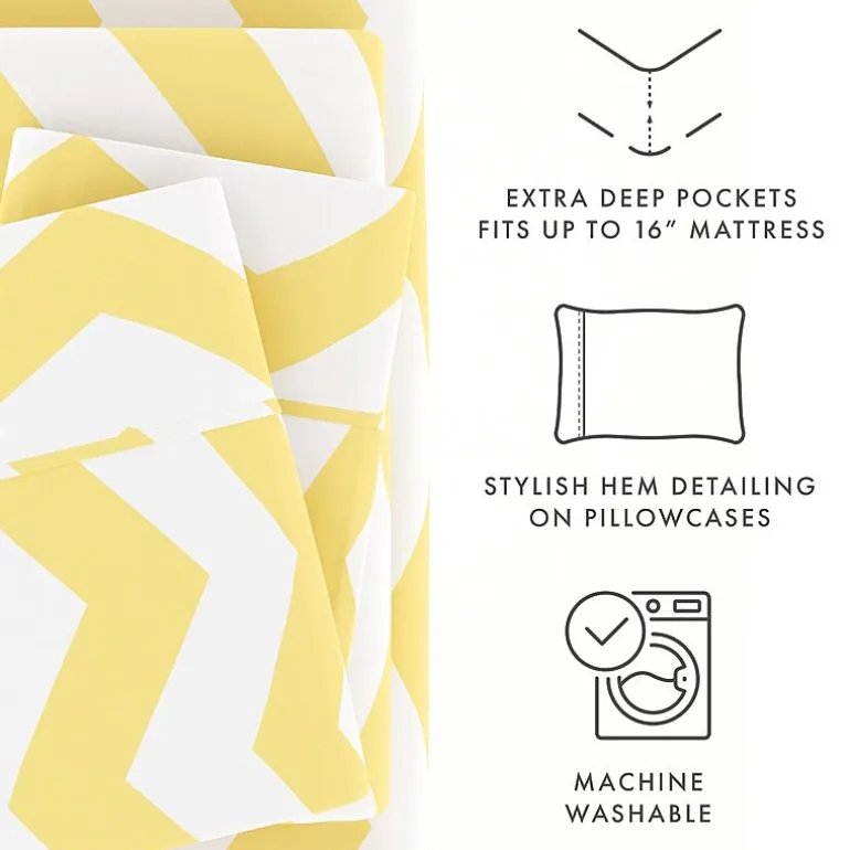 Casual Comfort™ Premium Ultra Soft Arrow Pattern Microfiber Wrinkle Free Sheet Set
