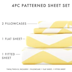 Casual Comfort™ Premium Ultra Soft Arrow Pattern Microfiber Wrinkle Free Sheet Set