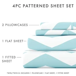 Casual Comfort™ Premium Ultra Soft Arrow Pattern Microfiber Wrinkle Free Sheet Set