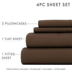 Casual Comfort™ Premium Ultra Soft Microfiber Wrinkle Free 4 Piece Sheet Set or 2 Piece Pillowcases