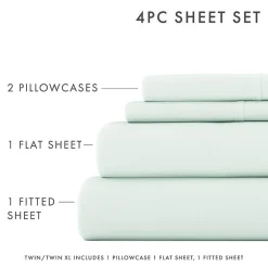 Casual Comfort™ Premium Ultra Soft Microfiber Wrinkle Free 4 Piece Sheet Set or 2 Piece Pillowcases