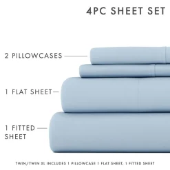 Casual Comfort™ Premium Ultra Soft Microfiber Wrinkle Free 4 Piece Sheet Set or 2 Piece Pillowcases