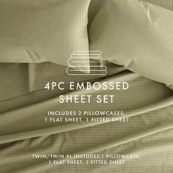 Casual Comfort™ Premium Ultra Soft Dobby Stripe Sheet Set