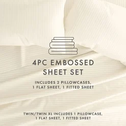 Casual Comfort™ Premium Ultra Soft Dobby Stripe Sheet Set