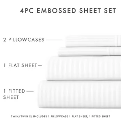 Casual Comfort™ Premium Ultra Soft Dobby Stripe Sheet Set