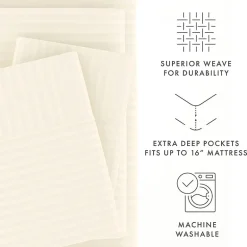 Casual Comfort™ Premium Ultra Soft Dobby Stripe Sheet Set