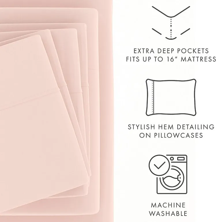 Casual Comfort™ Premium Ultra Soft Microfiber Wrinkle Free 6 Piece Sheet Set