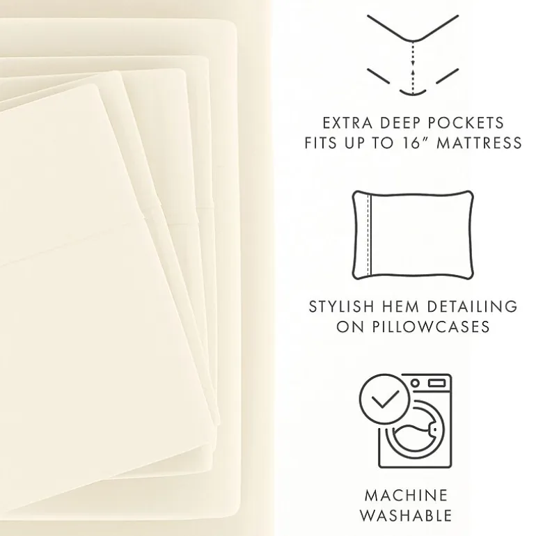 Casual Comfort™ Premium Ultra Soft Microfiber Wrinkle Free 6 Piece Sheet Set