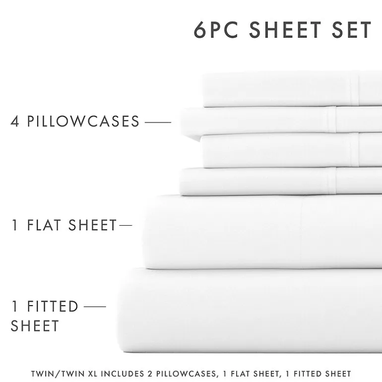 Casual Comfort™ Premium Ultra Soft Microfiber Wrinkle Free 6 Piece Sheet Set