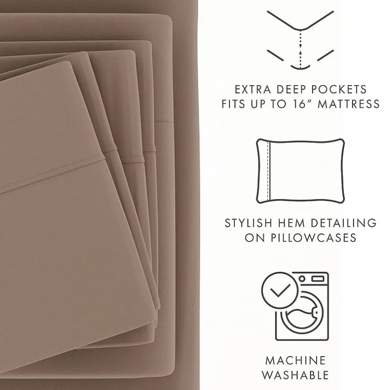 Casual Comfort™ Premium Ultra Soft Microfiber Wrinkle Free 6 Piece Sheet Set