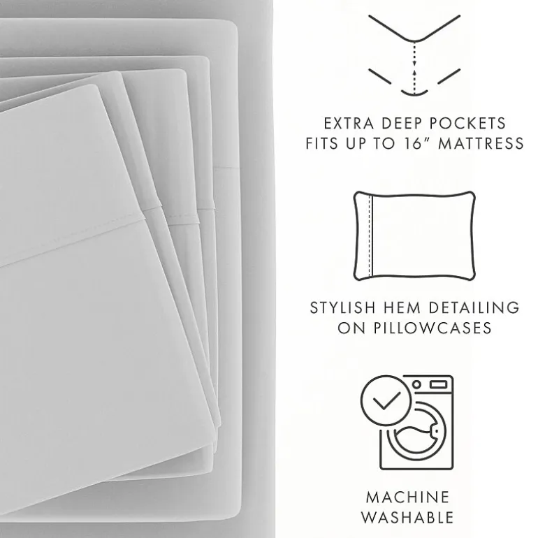 Casual Comfort™ Premium Ultra Soft Microfiber Wrinkle Free 6 Piece Sheet Set
