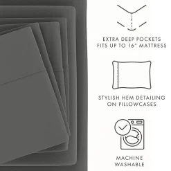 Casual Comfort™ Premium Ultra Soft Microfiber Wrinkle Free 6 Piece Sheet Set