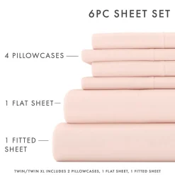 Casual Comfort™ Premium Ultra Soft Microfiber Wrinkle Free 6 Piece Sheet Set