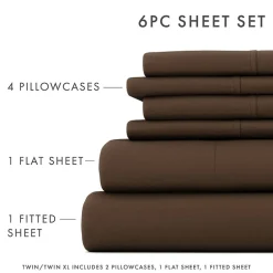 Casual Comfort™ Premium Ultra Soft Microfiber Wrinkle Free 6 Piece Sheet Set