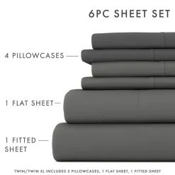 Casual Comfort™ Premium Ultra Soft Microfiber Wrinkle Free 6 Piece Sheet Set