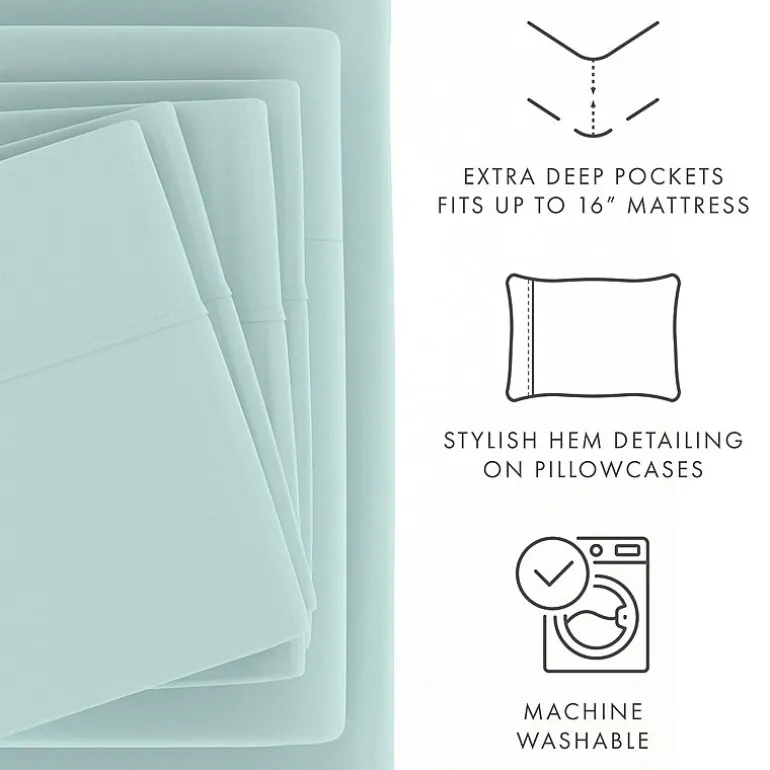 Casual Comfort™ Premium Ultra Soft Microfiber Wrinkle Free 6 Piece Sheet Set