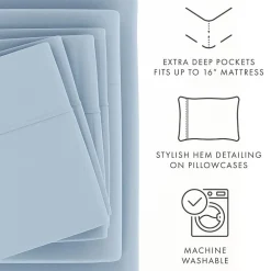 Casual Comfort™ Premium Ultra Soft Microfiber Wrinkle Free 6 Piece Sheet Set