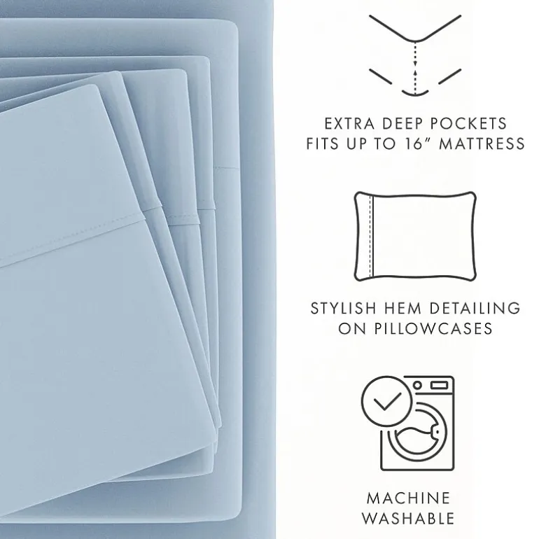 Casual Comfort™ Premium Ultra Soft Microfiber Wrinkle Free 6 Piece Sheet Set