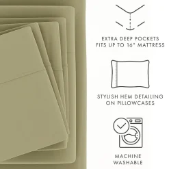 Casual Comfort™ Premium Ultra Soft Microfiber Wrinkle Free 6 Piece Sheet Set
