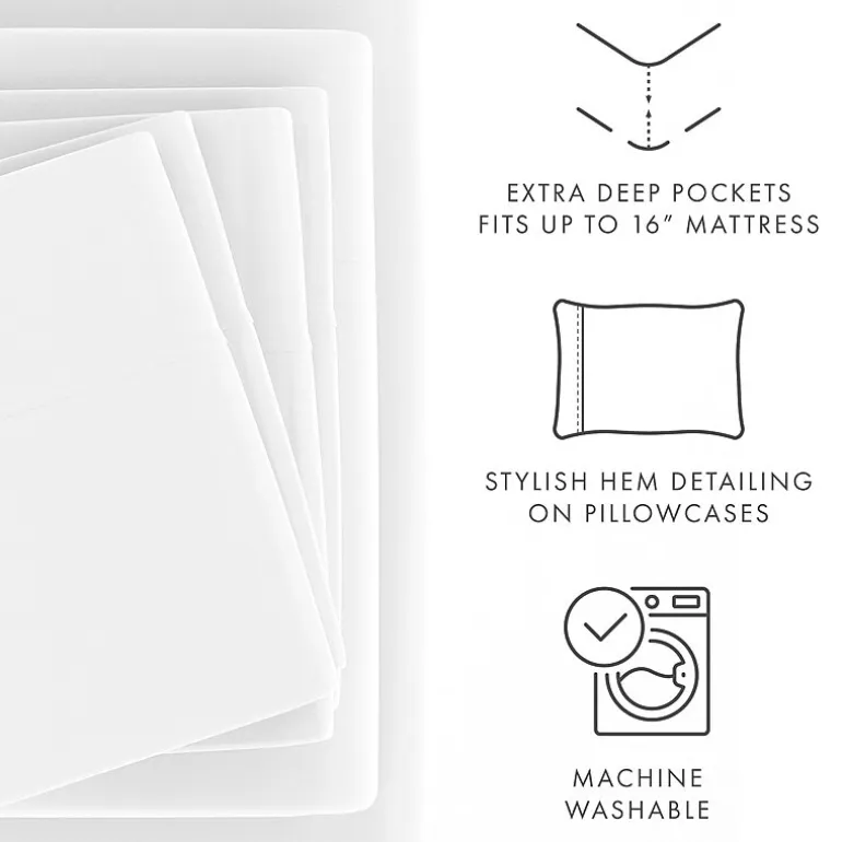 Casual Comfort™ Premium Ultra Soft Microfiber Wrinkle Free 6 Piece Sheet Set
