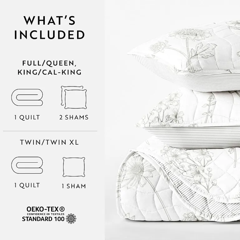 Casual Comfort Reversible Quilt Set