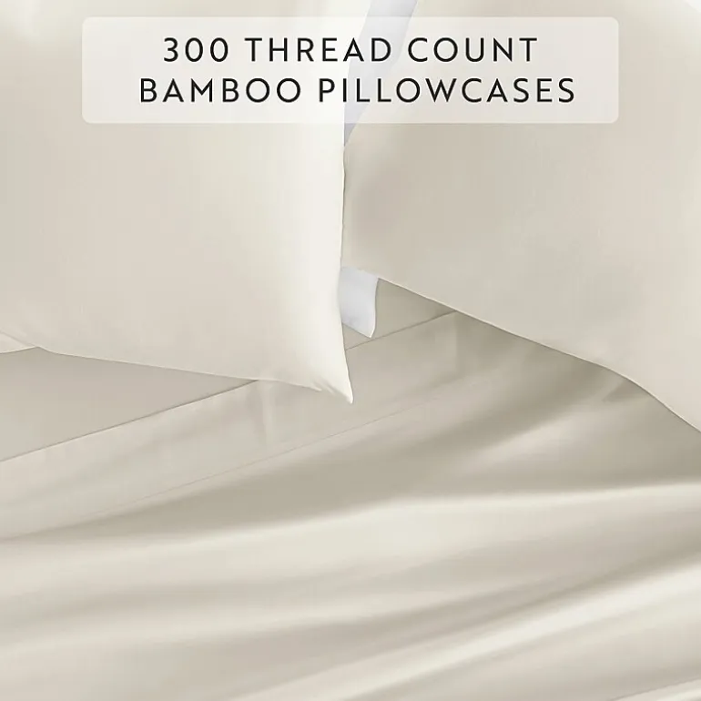 Casual Comfort Sateen Weave Rayon From Bamboo Temperature Regulating Pillowcase