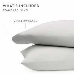Casual Comfort Sateen Weave Rayon From Bamboo Temperature Regulating Pillowcase