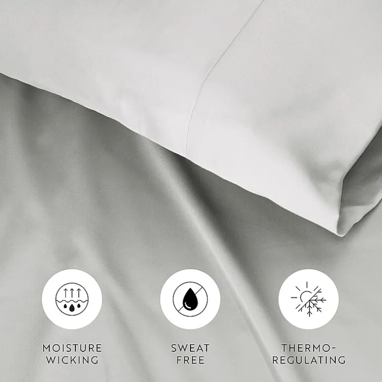 Casual Comfort Sateen Weave Rayon From Bamboo Temperature Regulating Pillowcase