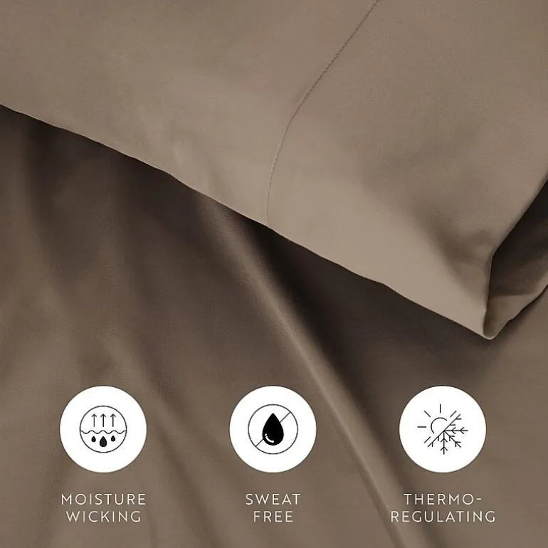 Casual Comfort Sateen Weave Rayon From Bamboo Temperature Regulating Pillowcase