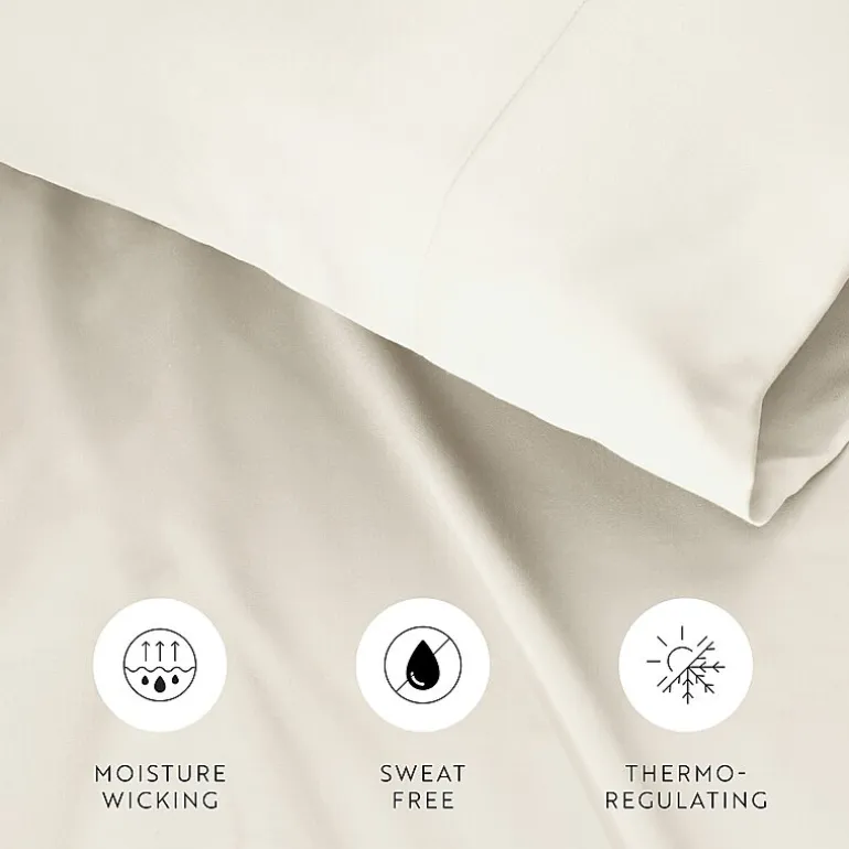 Casual Comfort Sateen Weave Rayon From Bamboo Temperature Regulating Pillowcase
