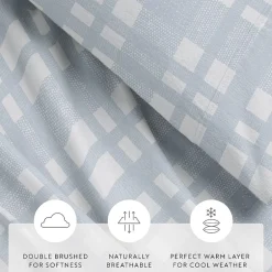 Casual Comfort Solid and Print Flannel Sheet Set