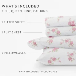 Casual Comfort Solid and Print Flannel Sheet Set