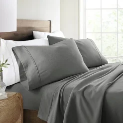 Casual Comfort Solid and Print Flannel Sheet Set