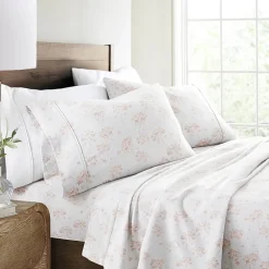 Casual Comfort Solid and Print Flannel Sheet Set