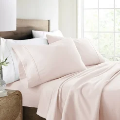 Casual Comfort Solid and Print Flannel Sheet Set