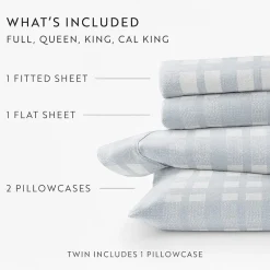 Casual Comfort Solid and Print Flannel Sheet Set