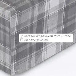Casual Comfort Solid and Print Flannel Sheet Set