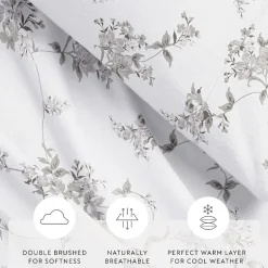 Casual Comfort Solid and Print Flannel Sheet Set