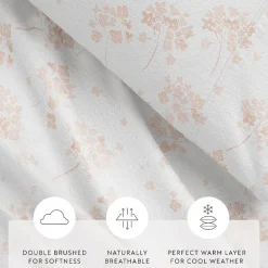 Casual Comfort Solid and Print Flannel Sheet Set