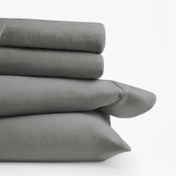 Casual Comfort Solid and Print Flannel Sheet Set